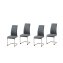 Schwingstuhl 4er Set PU grau SallyC - 1