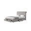Polsterbett mit Knopf-Steppung Claire 180x200 - 1