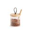 Vorratsglas rund 320 ml Holzdeckel mit Schlaufe - 1