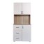 Küchenschrank Weiß/Sonoma Blanca - 1
