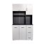 Küchenschrank Grau/Weiß Blanca - 1
