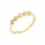 Ring Gold 585 zweifarbig mit 5x Brillant zus. 0,05ct. - 1
