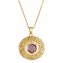Halskette Gold 333 mit echtem Amethyst 8mm - 1