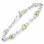 Armband 925-Sterling Silber rhodiniert Glänzend Peridot grün günstig online kaufen