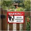Blechschild Wachhund Französische Bulldogge - 1