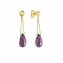 Ohrring 375 Gelbgold Amethyst - 1