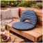 Bodensessel Rund Gestreift Blau Grün Verstellbar Indoor Outdoor bis 150 kg - 1