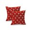 Kissenhülle Beltana 40x40 cm 2er-Set rot linke - 1