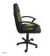 Schreibtischstuhl Junior höhenverstellbar ergonomischer Drehstuhl Schwarz-Grün - 1