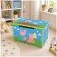 Peppa Pig Spielzeugkiste mit Deckel Kinder Aufbewahrungsbox Hellblau - 1