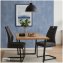 Modernes 2er Set Schwingstühle Dunkelgrau mit elegantem Design - 1