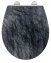 Premium WC-Sitz Mod. Slate Rock mit Relief, aus antibakteriellem Duroplast - 1