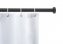Teleskop-Duschstange Mod. Luz 110 - 185 cm, Schwarz, ausziehbar, aus rostfreiem Aluminium - 1