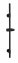 Duschstange Mod. Basic Schwarz, 66 cm - 1