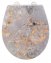 Premium WC-Sitz Mod. Grey Marble mit Relief, aus antibakteriellem Duroplast - 1