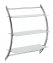 Wandregal Mod. Vermont Chrom mit 3 Glasablagen, Ablagen aus Sicherheitsglas - 1