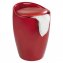 Hocker Mod. Candy Red, mit abnehmbarem Wäschesammler - 1