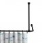 Deckenstütze für Duschstangen Schwarz, 57 cm, für Stangen mit Ø 2 / 2,5 cm - 1