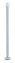 Deckenstütze für Teleskop-Duschstange Chrom, für Stangen mit Ø 2 / 2,5 cm - 1