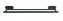 Turbo-Loc® Badetuchstange Duo Mod. Orea Black Matt, 60 cm, Befestigen ohne bohren - 1