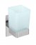 Turbo-Loc® Zahnputzbecher Genova Shine, abnehmbarer Becher aus satiniertem Glas - 1