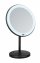 LED Stand-Kosmetikspiegel Mod. Onno Schwarz, mit Touch-Funktion - 1