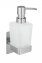 Turbo-Loc® Seifenspender Mod. Genova Matt, abnehmbarer Seifenspender aus satiniertem Glas - 1