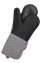 Topfhandschuhe Silikon Mod. Ada Schwarz, 2er, hitzebeständige Silikon-Kochhandschuhe - 1