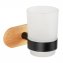 Turbo-Loc® Zahnputzbecher Mod. Orea Uno Bamboo, Befestigen ohne bohren - 1