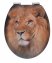 WC-Sitz Mod. Lion mit 3D-Effekt, MDF, mit Absenkautomatik - 1