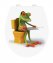 Premium WC-Sitz Hochglanz Acryl Mod. Frog News, aus antibakteriellem Duroplast - 1