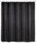 Anti-Schimmel Duschvorhang Uni Black, Textil (Polyester), 180 x 200 cm, waschbar - 1