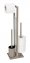 Stand WC-Garnitur Mod. Rivalta Taupe, Platte aus Sicherheitsglas - 1