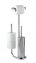 Stand WC-Garnitur Universalo Chrom, integrierter Toilettenpapierhalter und WC-Bürstenhalter - 1
