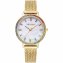 Damenuhr Edelstahl goldfarben Rainbow gold white - 1