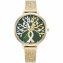 Damenuhr Edelstahl goldfarben Tree of Love gold emerald - 1