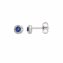 Ohrringe Gold 585 mit 2x Safir blau und 24x Brillant zus. 0,12ct. - 1
