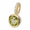 Anhänger Gold 585 mit 5x Brillant zus. 0,02ct. und Peridot - 1