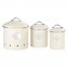 Aufbewahrungsdosen Mod. Nero Set, 3-teilig, Beige, Vorratsdosen im Retro-Design - 1
