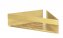 Turbo-Loc® Eckablage Mod. Genova Gold Matt, befestigen ohne Bohren mit Spezial-Klebepad - 1