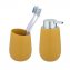 Waschtisch-Set Mod. Badi Gelb, 2-tlg., aus hochwertiger Keramik - 1