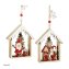 Baumschmuck Häuschen bunt, 2er Set Holz - 1