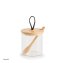 Vorratsglas rund Holzdeckel mit Schlaufe - 1