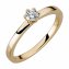 Ring Gold 585 mit natürlichem Brillant 0,25 ct. - 1