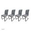 Schwingstuhl 4er Set Kinsey Grau - 1