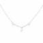 Collier 925 Sterling Silber rhodiniert Mond Sterne - 1