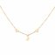 Collier 925 Sterling Silber vergoldet Mond Sterne - 1