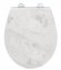 Premium WC-Sitz Mod. White Marble mit Relief, mit Absenkautomatik - 1