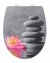 WC-Sitz Mod. Water Lily mit Relief, aus bruchstabilem Thermoplast - 1