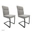 Schwingstuhl Liron Grau 2er-Set - 1
